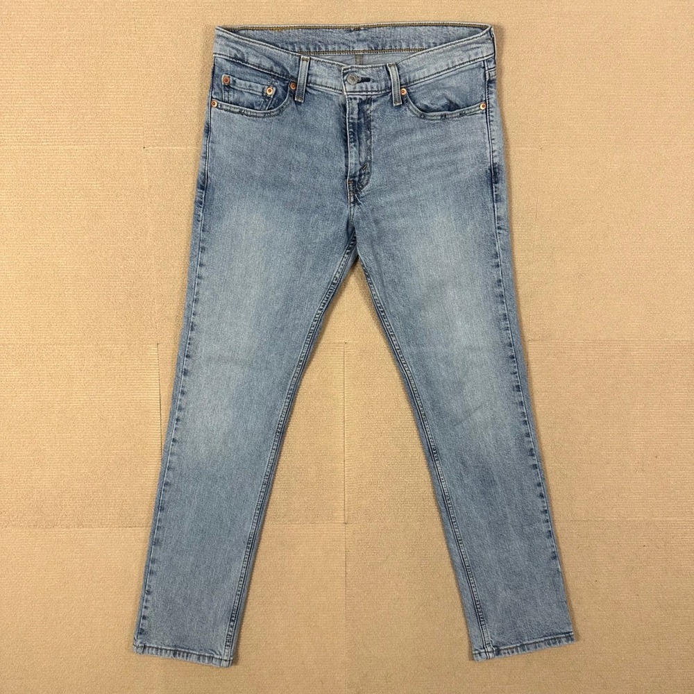 Levi's 511 Jeans Mens 30x30 Slim Fit Light Wash Blue Stretch Denim
